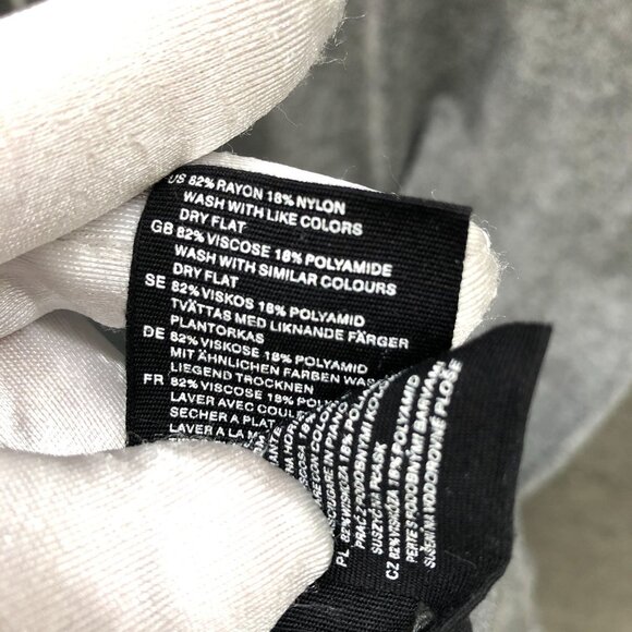 H&M Turtleneck Sweater Dress Womens L Gray Pullover Tight Knit Mini Tunic - Picture 6 of 8